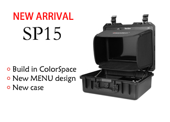 SP15 New Model Arrived- Portable Broadcast Monitor with 4x HDMI